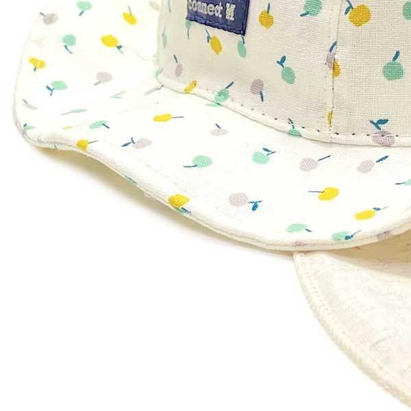 connect M 日よけカバー付き キャペリンハット UVカット 48〜52cm 日本