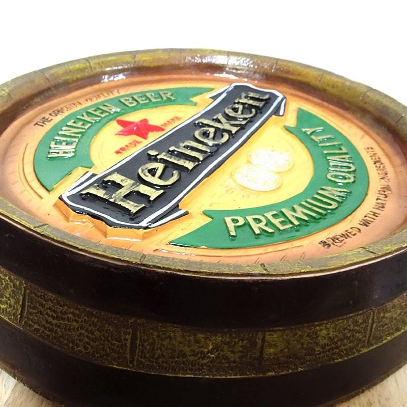 アメリカン レトロ 樽底壁掛け看板 ハイネケン アメリカン 樹脂