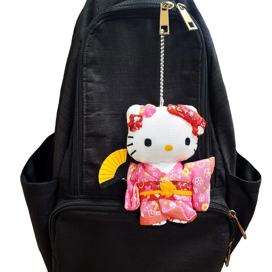 ハローキティ 葉朗彩々 ちりめん日本人形 ぬいぐるみマスコット S