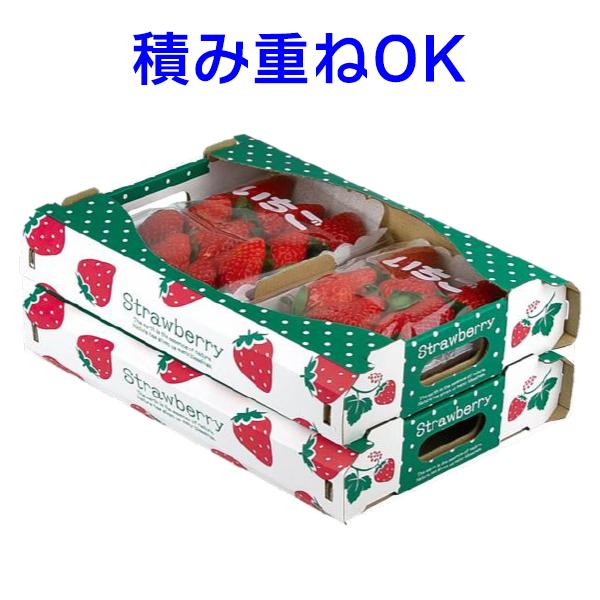 いちごの箱）ストロベリーボックス平250g小/100枚入（L-2506） : 箱の
