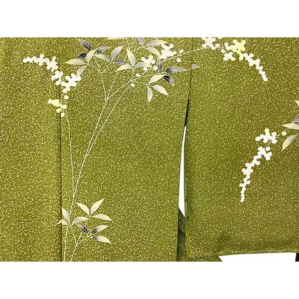 訪問着 重要無形文化財保持者 人間国宝 故 森口華弘 特選手描き友禅