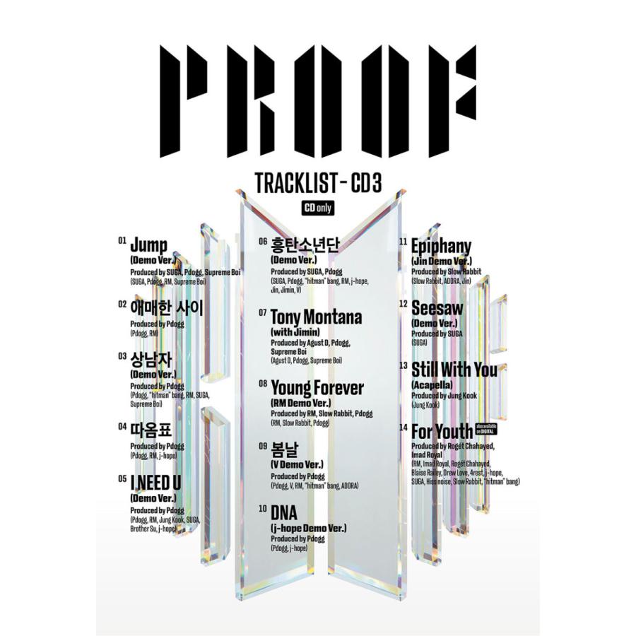 初回限定版 / BTS 防弾少年団 Proof (Standard Edition) (輸入盤:3CD