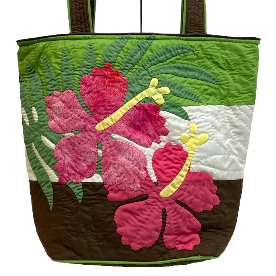 ハワイアンキルト トートバッグ ショルダーバッグ ハワイ雑貨 ハワイ直