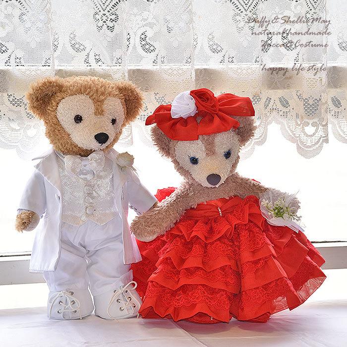 Disney（ディズニー） ダッフィーシェリーメイ ウェディング ペア S