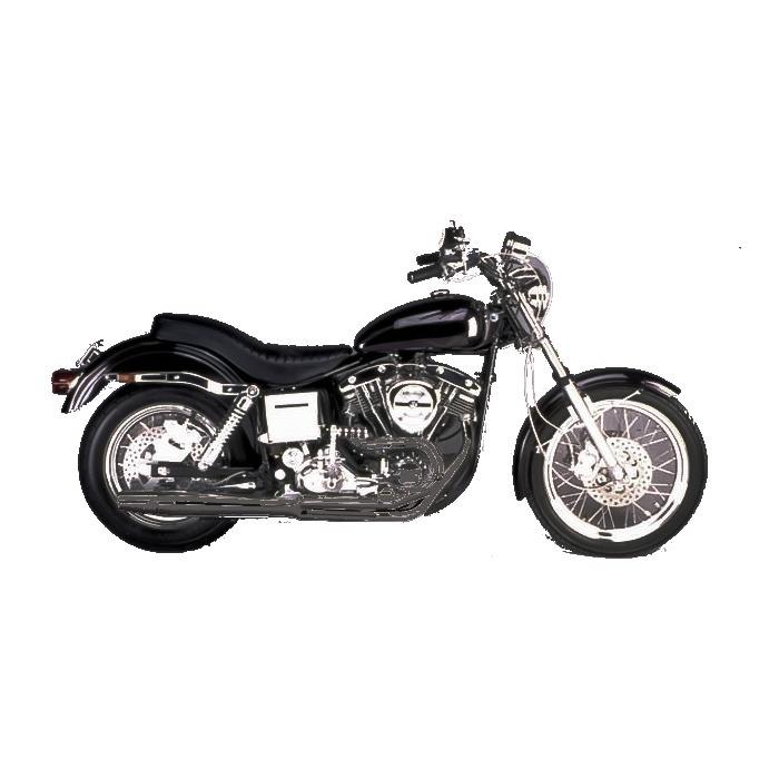 1970〜1983 ショベルヘッド フルエキゾースト・マフラー ブラック