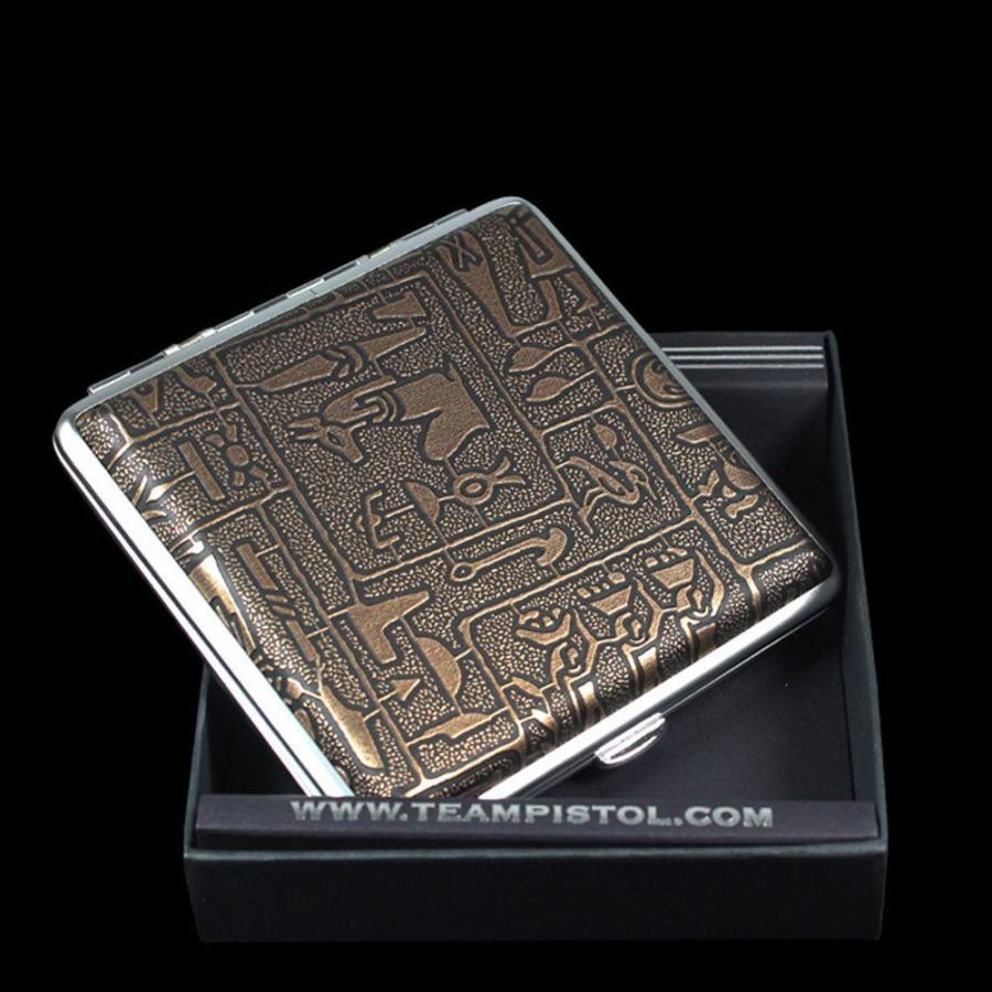 古代エジプト風 タバコケース シガレット ケース 20本 皮革調 レザー
