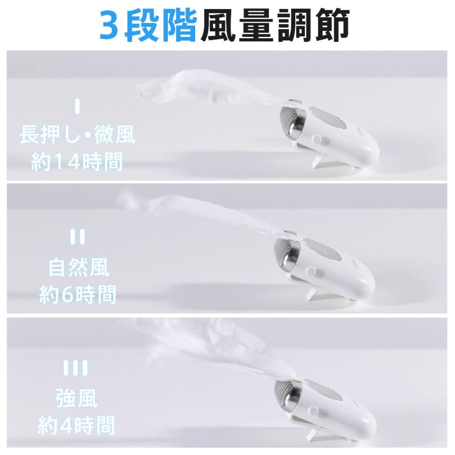 LOMAYA 「卓上＆腰掛け＆首掛け＆手持ち」多機能扇風機 1台4役 4800mAh