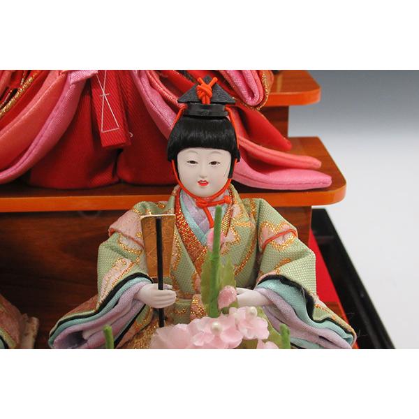 セール】雛人形 ひな人形 K118 コンパクト オルゴール付き 人形の佳月