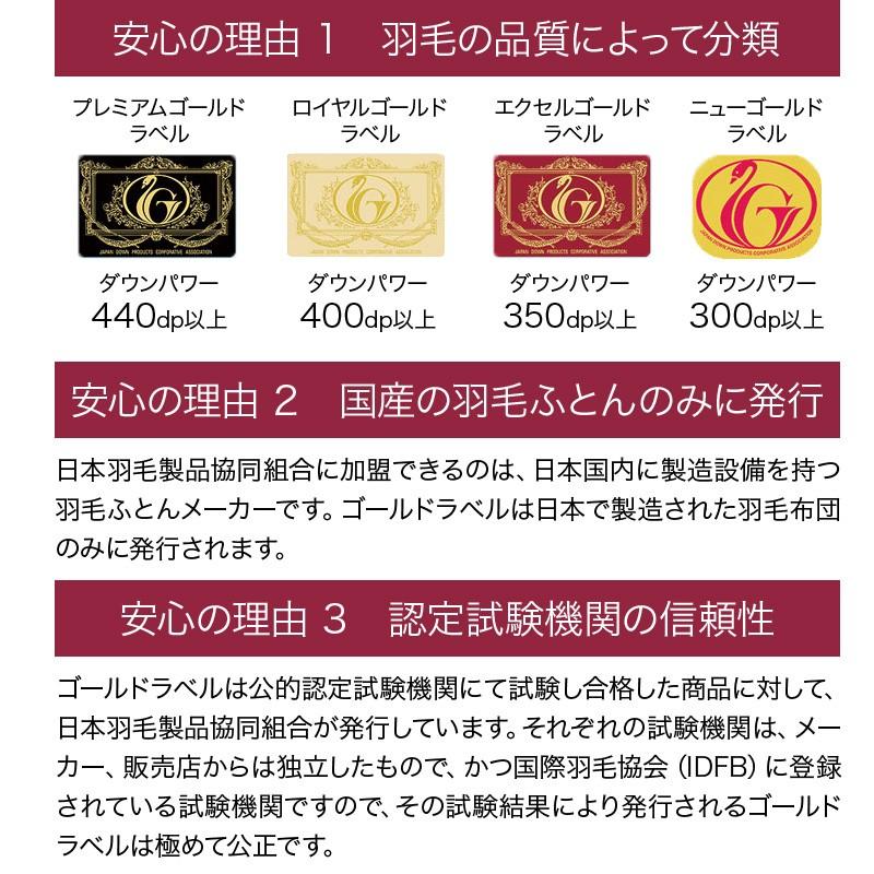 羽毛布団 掛け布団 ダブル 冬用 羽毛掛け布団 増量タイプロイヤル