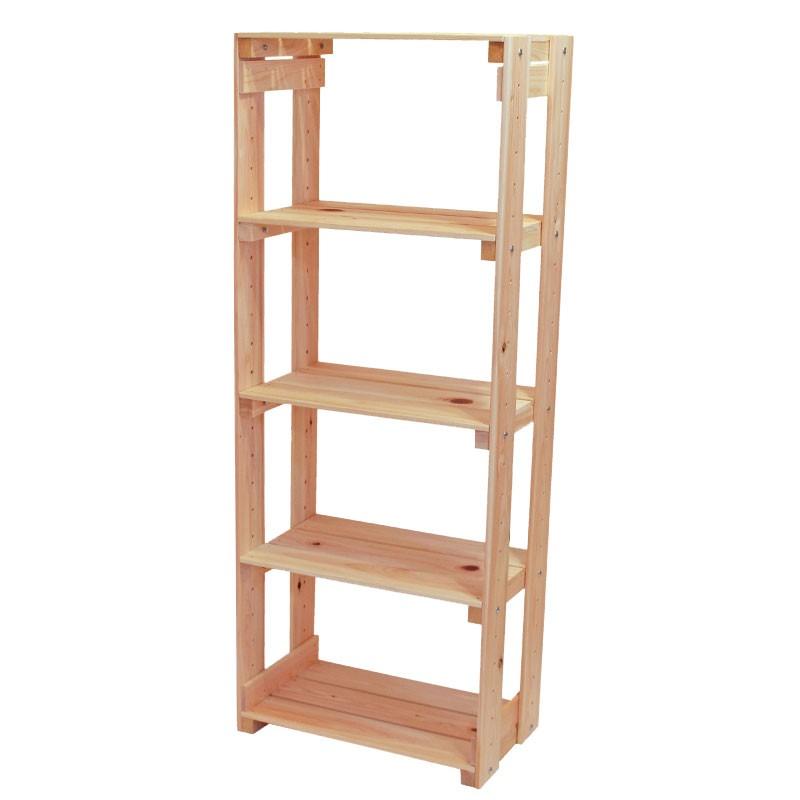 オープンラック 高さ120cmタイプ 幅47cm 組み立てセット 国産ひのき