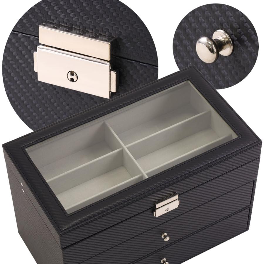 メガネケース ボックス 複数 18本 ハード 眼鏡ケース コレクション