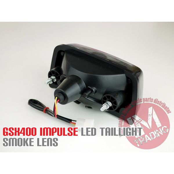 GSX400インパルス用LEDテールランプ スモークGK79A GK7CA IMPULSE ポン