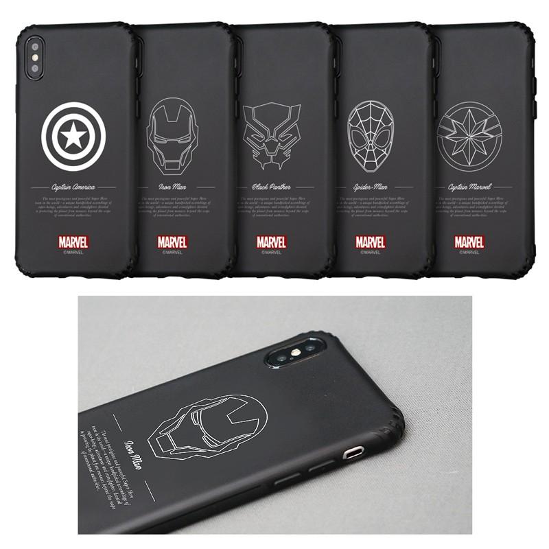 MARVEL（マーベル） iPhoneSE第2世代 ケース ブラックジェルケース