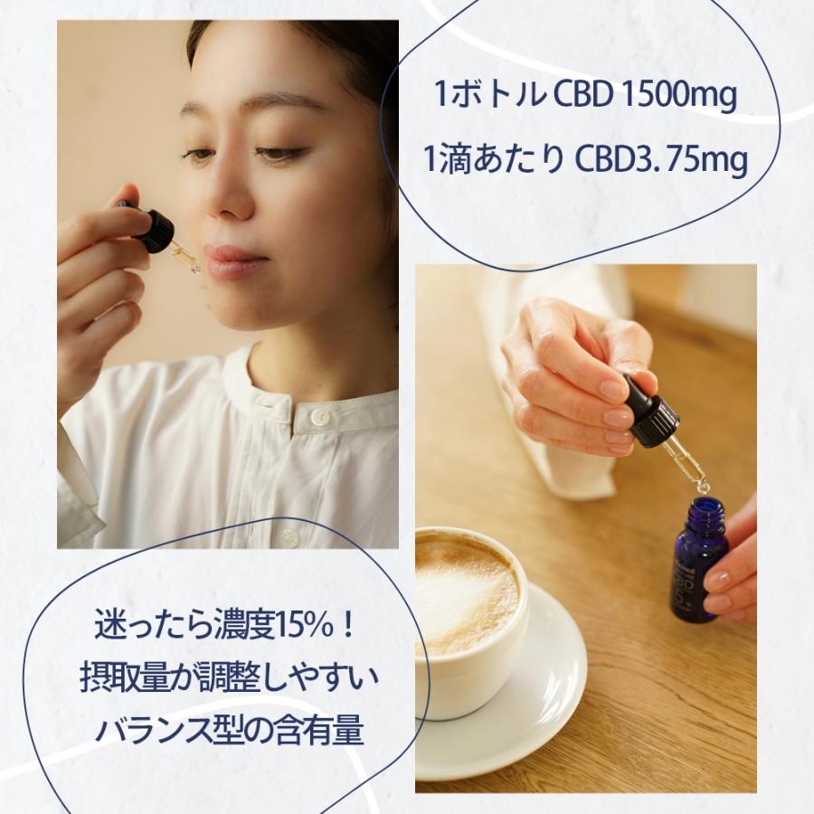 エリクシノール CBDオイル ティンクチャーオイル 濃度15% CBD1500mg 1