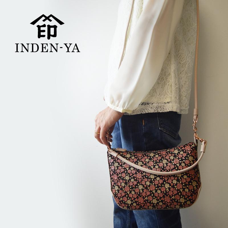 印傳屋（INDEN-YA） 卒業祝い ポシェット 印伝 バッグ 本鹿革 和柄 か