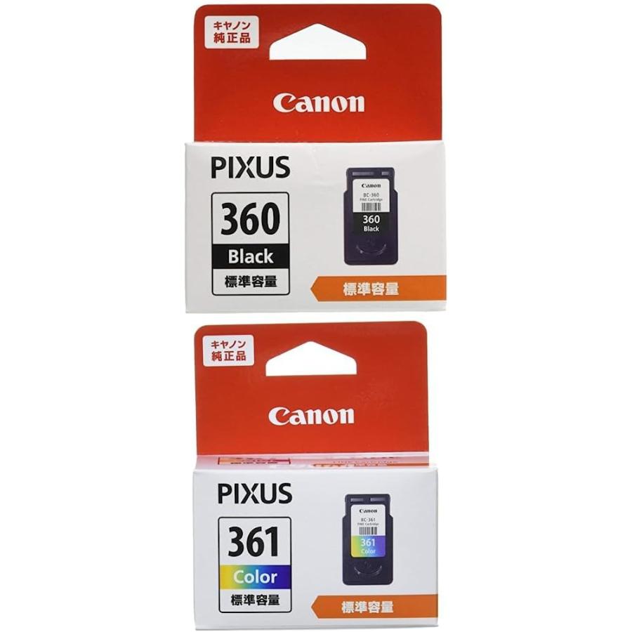 PIXUS キヤノン(CANON) 純正インク BC-360 ブラック+BC-361 3色カラー