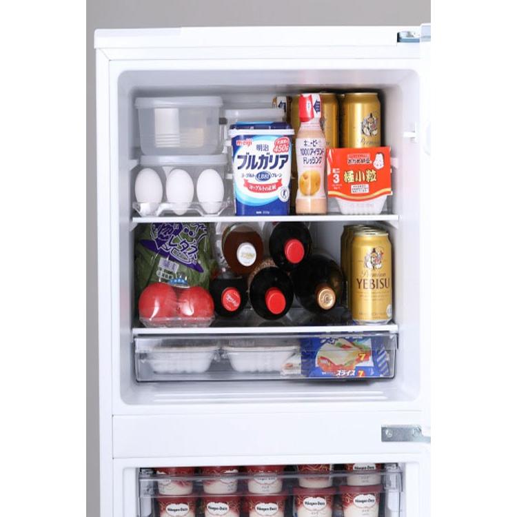 ツインバード（TWINBIRD） 冷蔵庫 2ドア 冷凍庫 冷凍冷蔵庫ハーフ