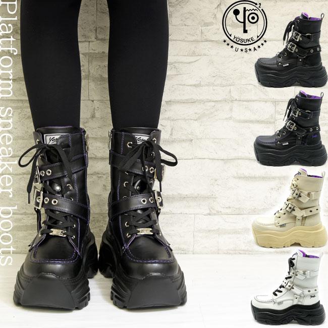 YOSUKE（ヨースケ） スニーカーブーツ 厚底ブーツ ショートブーツ