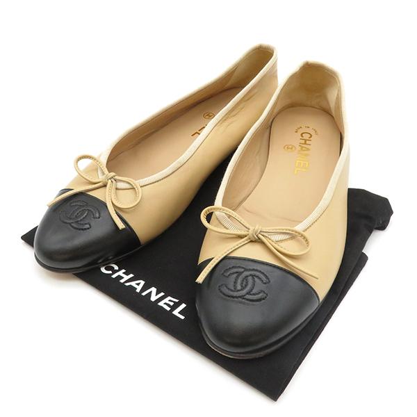 CHANEL（シャネル） 靴 バレリーナ フラットシューズ ベージュ
