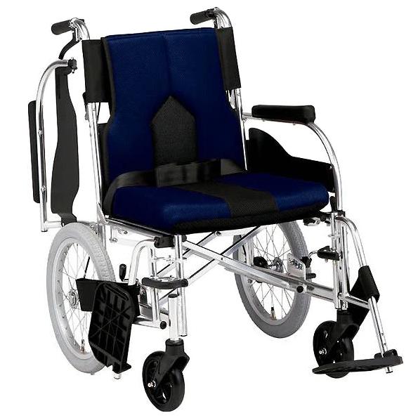 マキテック 自走式車いす カラーズ KC-2 座面幅40cm／ネイビー