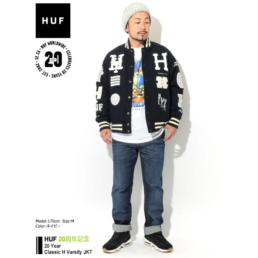 HUF（ハフ） ジャケット メンズ 20 イヤー クラシック H バーシティー