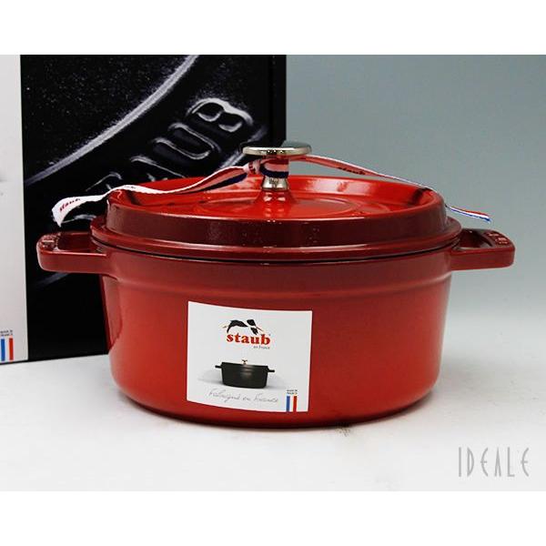 Staub（ストウブ） ココット ラウンド 18cm チェリーレッド 06 ギフト