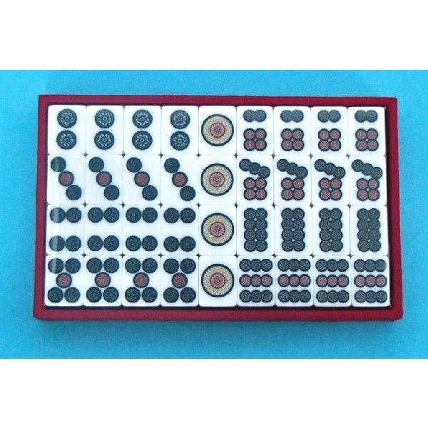 国産手打麻雀牌 囲碁ラボオリジナル牌ストラップ付き 別注天和（アール