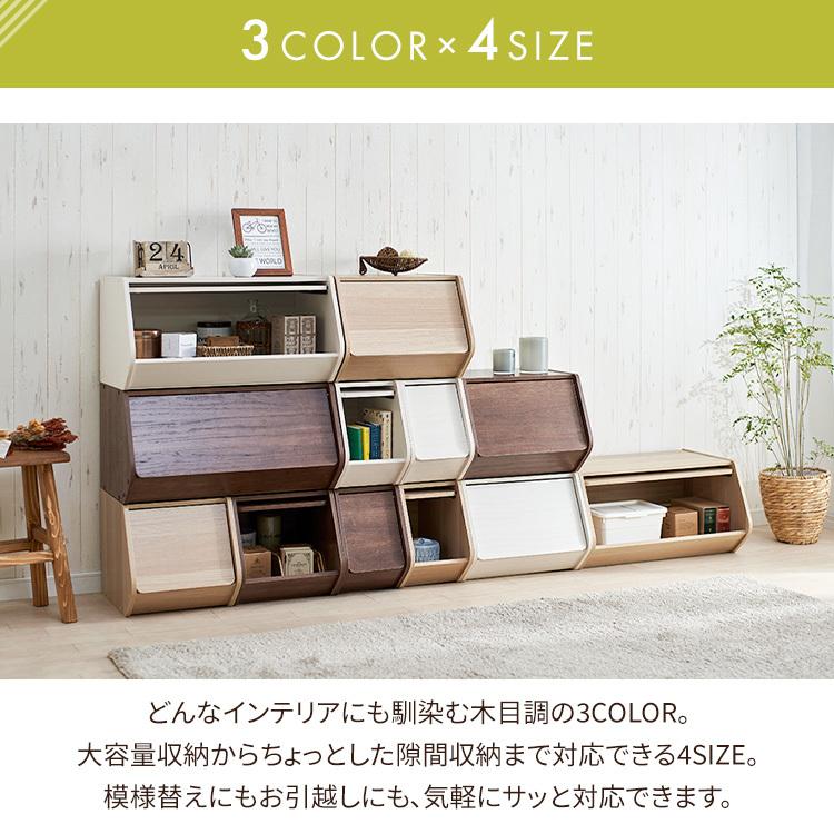 IRIS OHYAMA（アイリスオーヤマ） 収納ボックス 3個セットフタ付き 扉