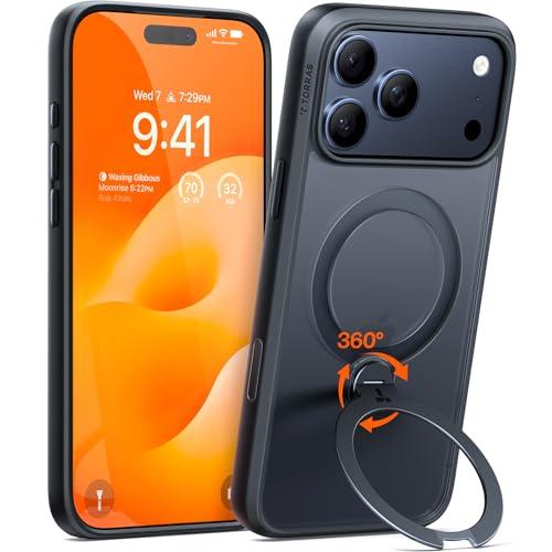 TORRAS iPhone 17 Pro Max 用 ケース【多機能一体・360°新定点回転