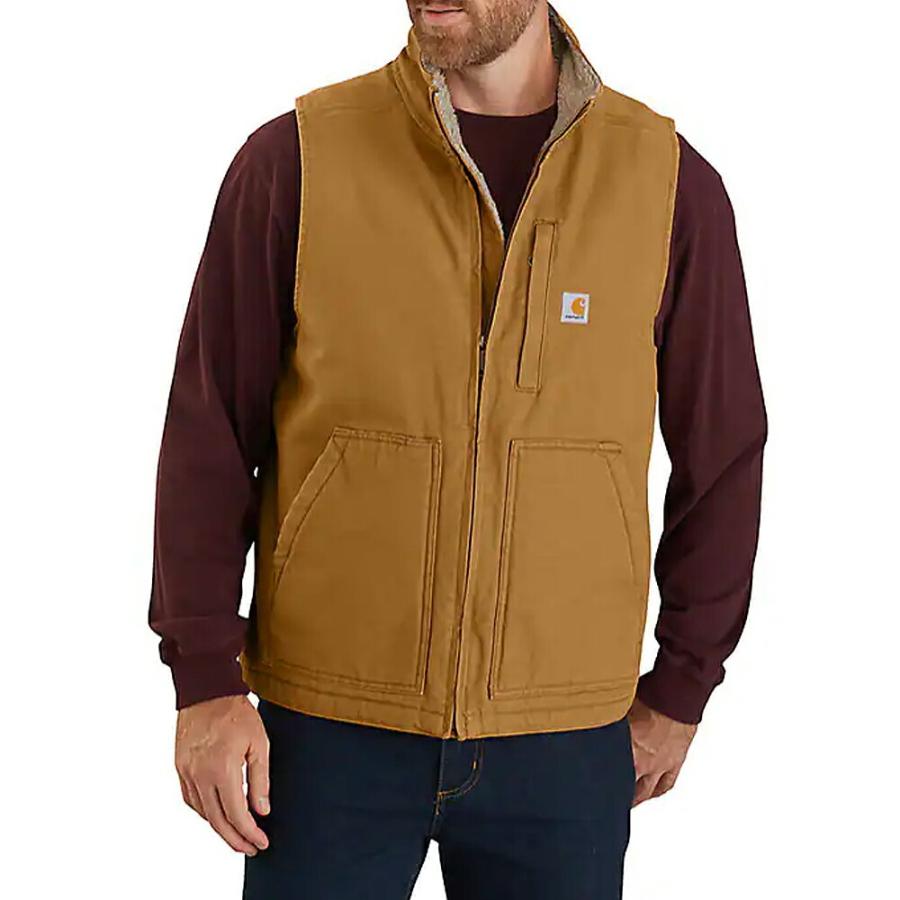Carhartt（カーハート） メンズ ベスト ブラウン 防寒 秋冬 大きい