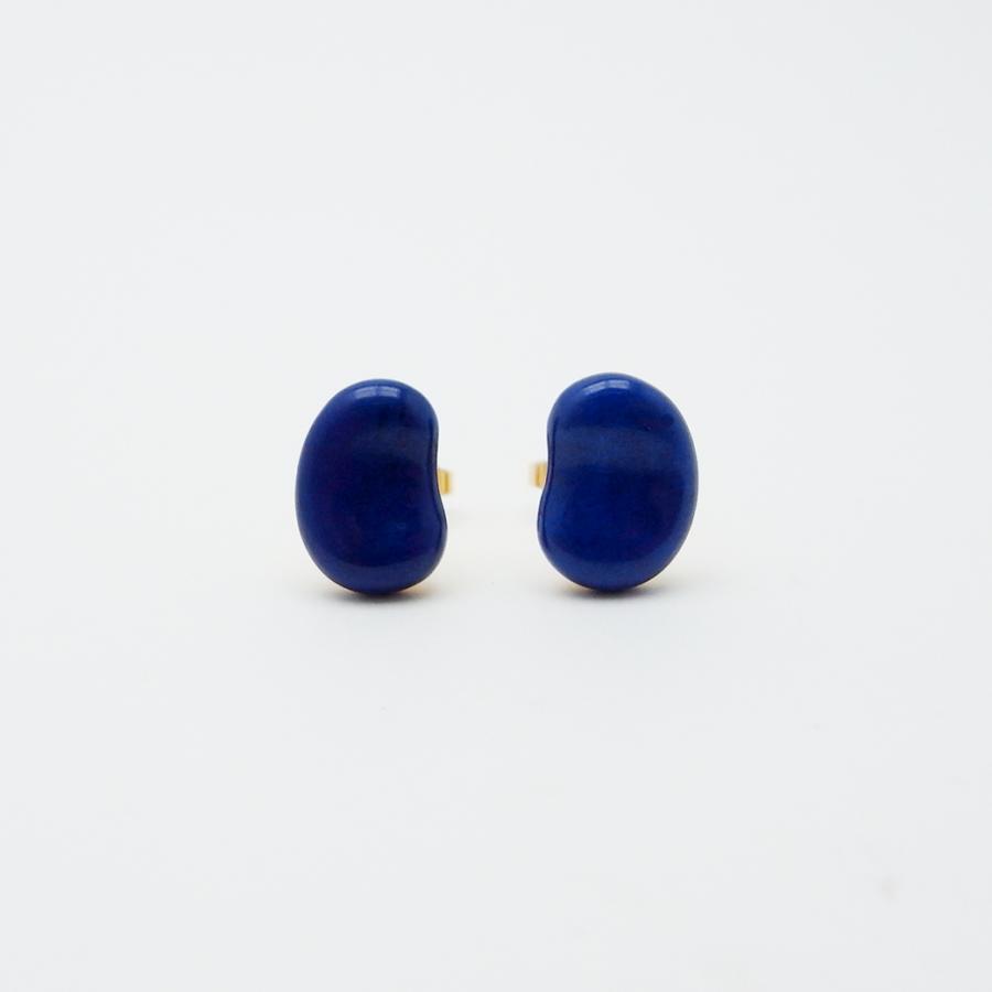 Elsa Peretti ティファニー ビーン ピアス ラピスラズリ 750YG SA