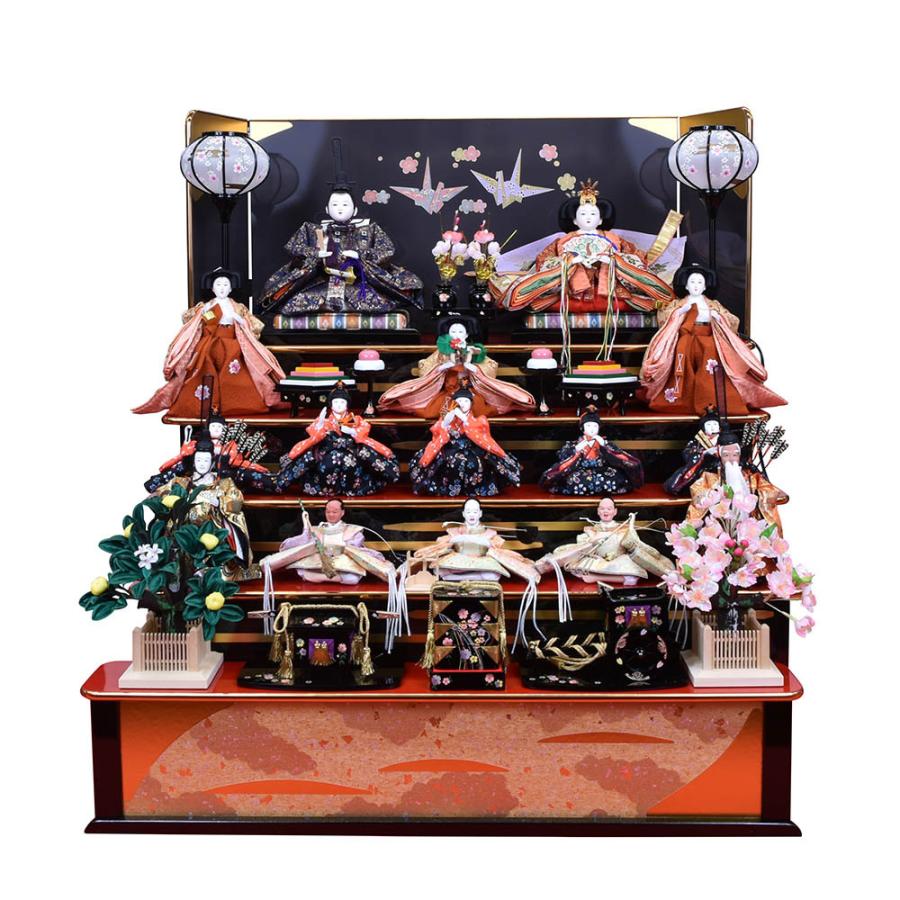 雛人形15人飾り コンパクト ひな人形 五段飾りセット おひな様 小さい