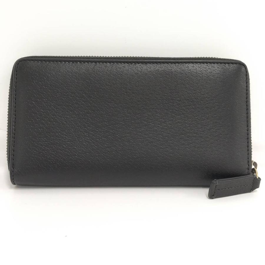 GUCCI（グッチ） アニマリエ ラウンドファスナー 長財布 ビー レザー