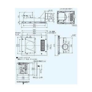 三菱（MITSUBISHI） 浴室乾燥機＋リモコンセット V-141BZ+P-141SW2