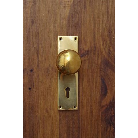 真鍮 ドアノブ 鍵付き おしゃれ レトロ アンティーク調 ラッチ レトン