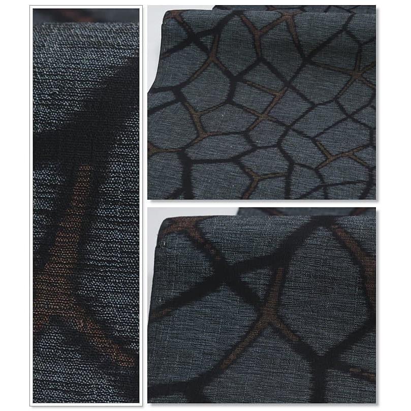 麻反物 夏着物反物 新古品 織物 絣着物 a6m7 日本製 布切れ 和裁 練習