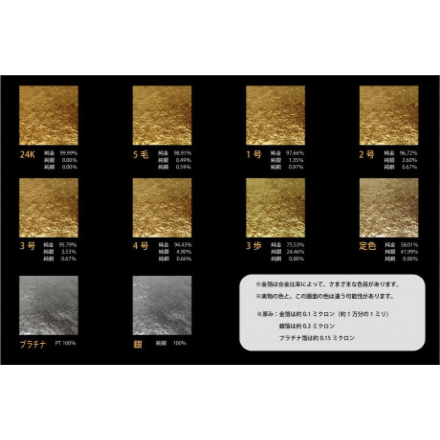 金箔1号色 縁付 100枚 金箔 シート工芸 ゴールド 絵画 アート