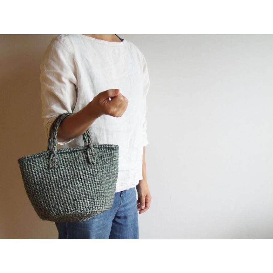 アフリカ ケニアの手仕事 サイザルバッグ8インチラウンド : おまめ