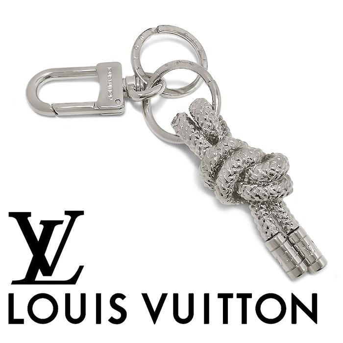 ルイヴィトン ポルトクレ ノットロープ キーリング M66837 シルバー