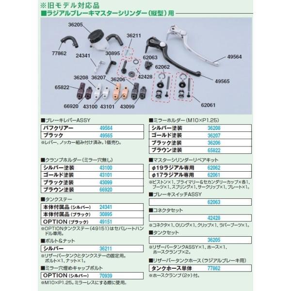 NISSIN ラジアルブレーキマスター(ホワイトタンク) カラー：ゴールド