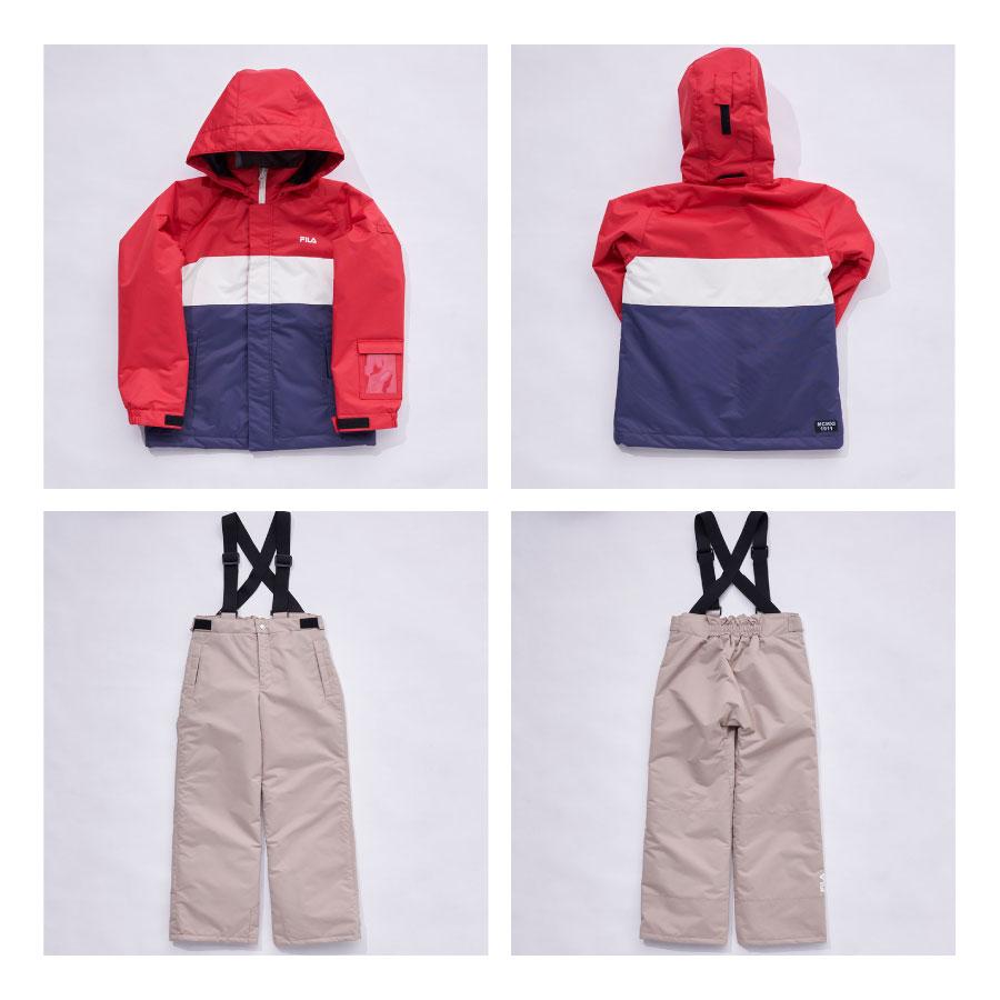 FILA（フィラ） キッズ スノーウェア上下セット ユニセックス スノボ