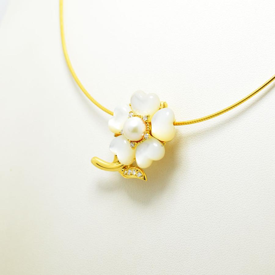 MIKIMOTO（ミキモト） ネックレス ブローチ 花 フラワー パール 7.2mm