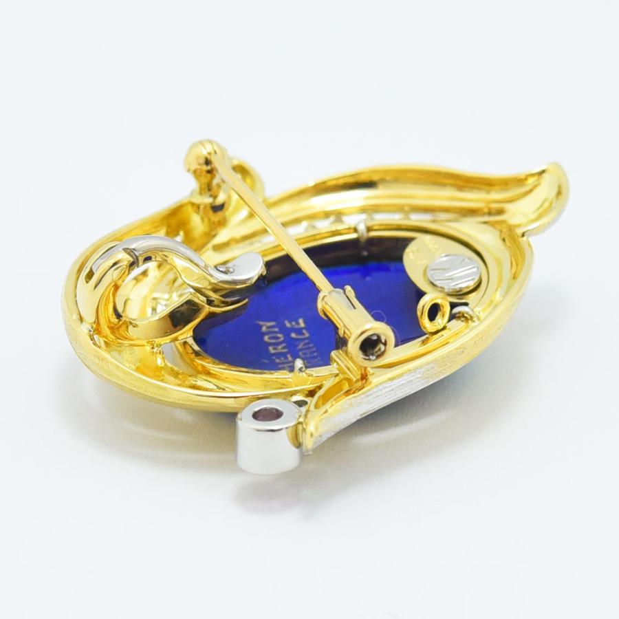 梶 光夫 ブローチ エマイユ MITSUO KAJI ペンダントトップ エマーユ