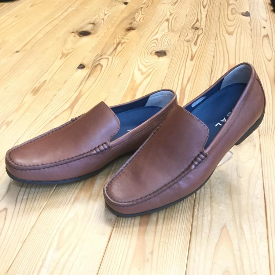 REGAL（リーガル） 56HR メンズ 靴 スリッポン ブラウン ロングノーズ