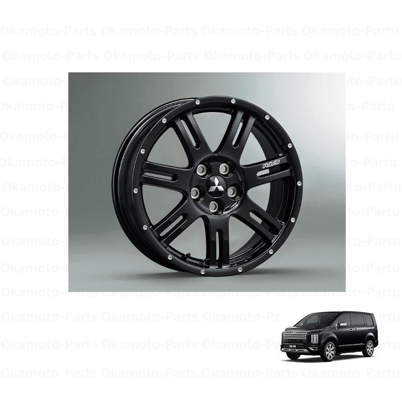 三菱（MITSUBISHI） (M)RAYS アルミホイール(ブラック×マシニング