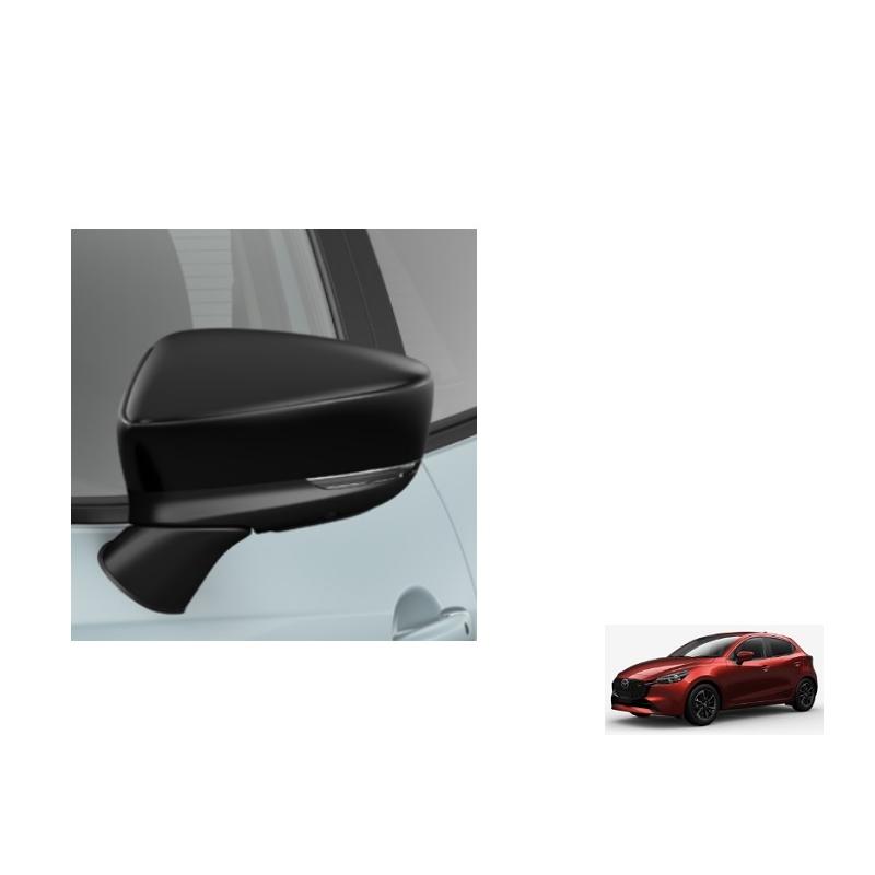 デミオ (27S)ドアミラーガーニッシュ(ブリリアントブラック)左右分