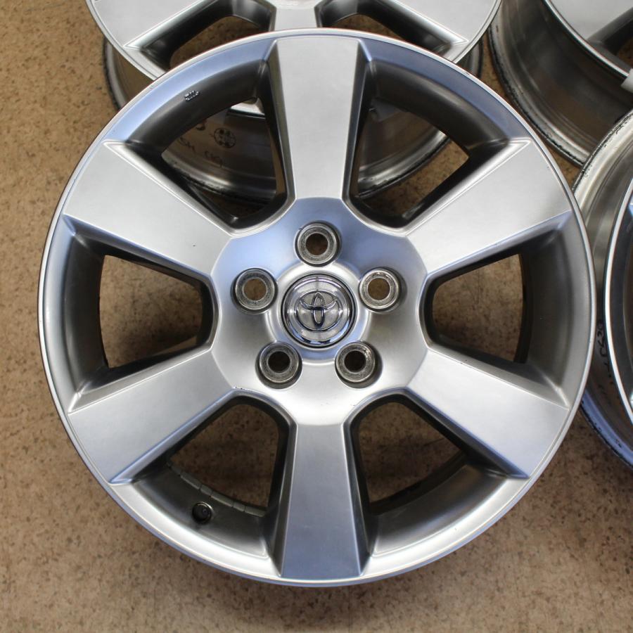 ハリアー TOYOTA 純正 17インチ 6.5J+35 PCD114.3 アルミホイール 4本