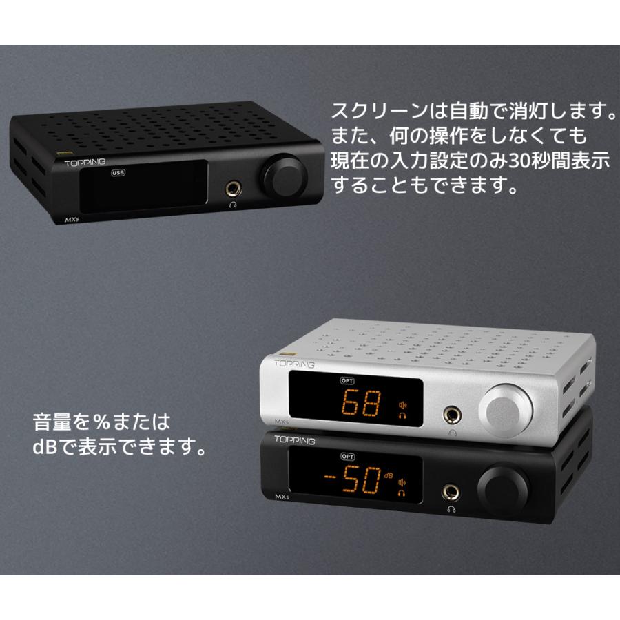 Topping トッピング MX5 クラスD パワーアンプ ヘッドホンアンプ