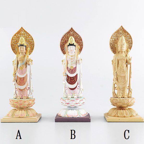 本日 クーポン+PayPay高還元】観音菩薩 観音様 木造 仏像 木彫り 彫刻