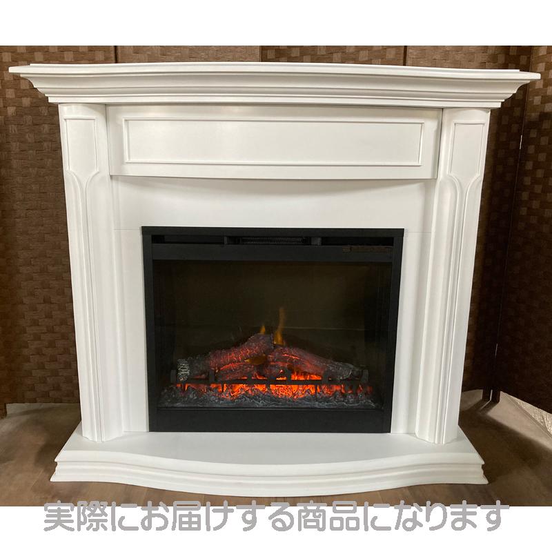 アウトレット110/電気式暖炉 グウェンドリン ホワイト/SR展示品 / 送料